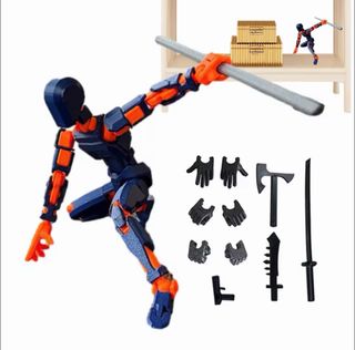 Figura T13 Articulada 3D Azul