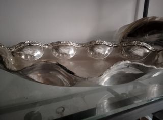 Bandeja alpaca bañada plata