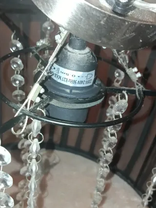 Lámpara de techo negra