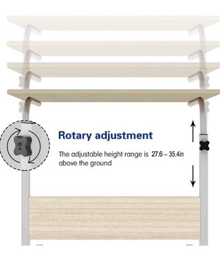 Mesa Auxiliar SogesPower Ajustable con Ruedas
