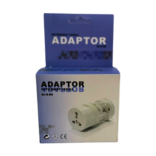 Adaptador Conector Enchufe Internacional EU UK USA
