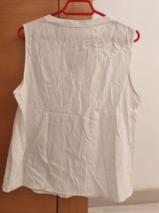 Blusa blanca Marca Koröshi Talla L