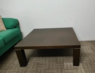 Mesa de Centro Cuadrada Marrón
