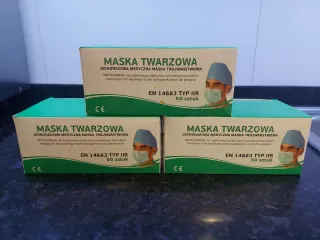 3 Cajas Mascarillas Médicas EN 14683 Tipo IIR