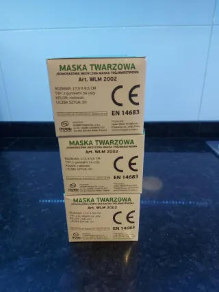 3 Cajas Mascarillas Médicas EN 14683 Tipo IIR