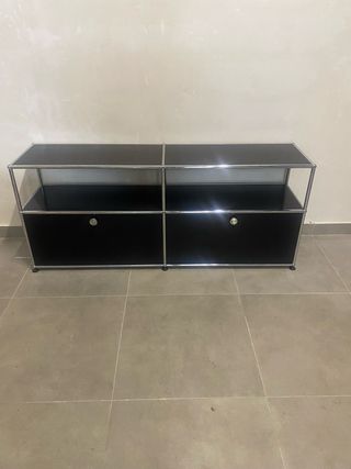 Aparador USM Haller Negro/Plata