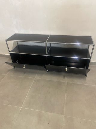 Aparador USM Haller Negro/Plata