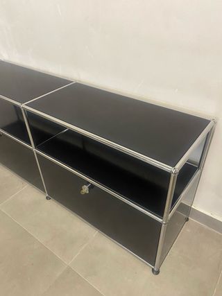 Aparador USM Haller Negro/Plata