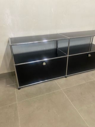 Aparador USM Haller Negro/Plata