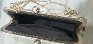 Bolso japonés vintage grullas cadena dorada