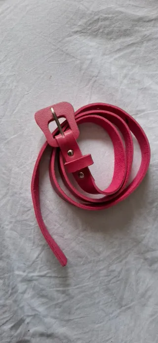 Cinturones mujer rosa y amarillo