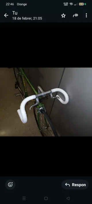 Bicicleta carretera clásica Talla S