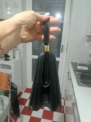 Borsa Vintage Pelle Nera Anni 50/60 modello Prada