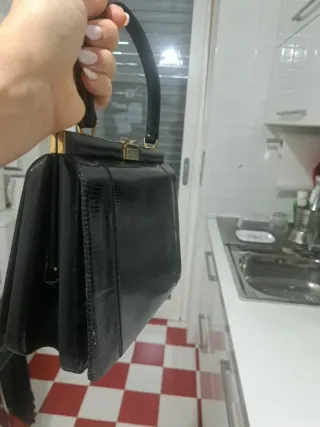 Borsa Vintage Pelle Nera Anni 50/60 modello Prada