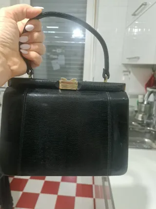 Borsa Vintage Pelle Nera Anni 50/60 modello Prada