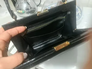 Borsa Vintage Pelle Nera Anni 50/60 modello Prada