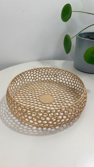 Cesto organizador moderno com tampa