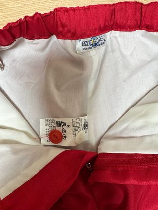 Conjunto fiesta niño blanco y rojo