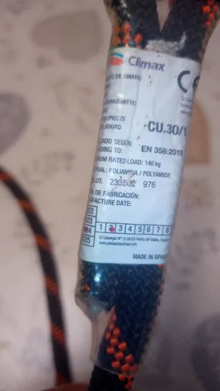 Cabo anticaídas anticaídas