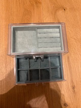 Joyero acrílico con 2 cajones