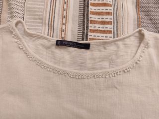 Blusa Mango Blanca Talla M