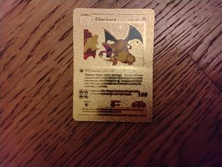 Cromo Pokémon Charizard Dorado Etapa 2