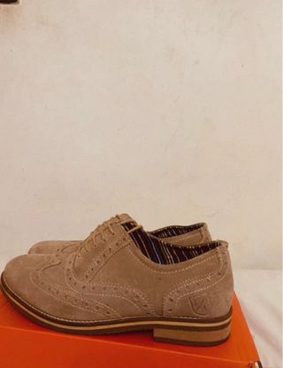 Zapatos de vestir hombre ante beige