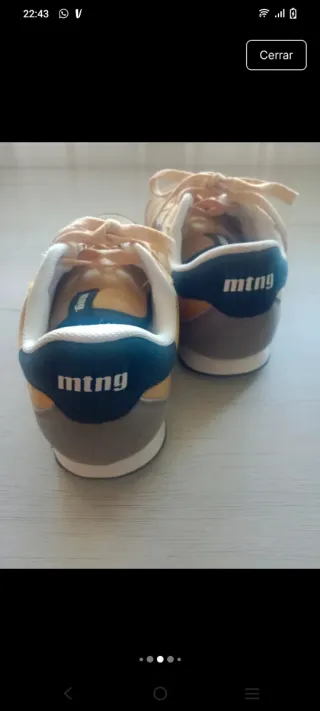 Zapatillas MTNG Amarillas y Azules