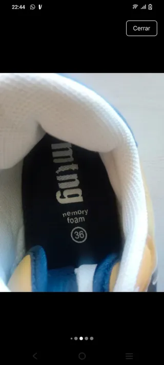 Zapatillas MTNG Amarillas y Azules