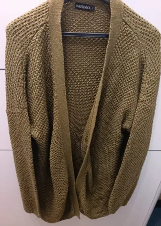 Cárdigan INEXTENSO verde oliva Talla L