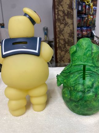 Figuras Cazafantasmas Stay Puft y Slimer
