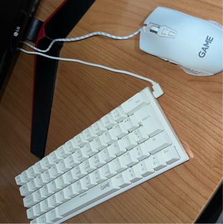 Teclado y Ratón Gaming Blanco