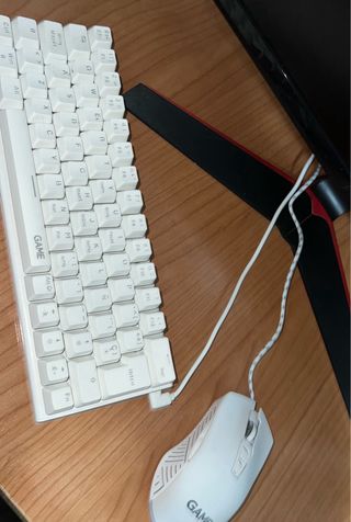 Teclado y Ratón Gaming Blanco