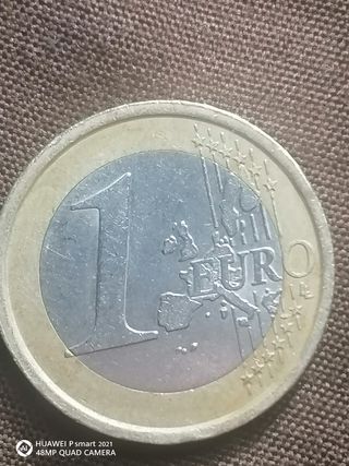 Moneda 1 Euro Italia 2002 Vitruvio