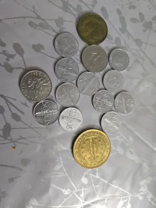 Colección de monedas antiguas