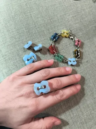 Conjunto Tous: Pendientes, Anillo, Colgante, Pulse