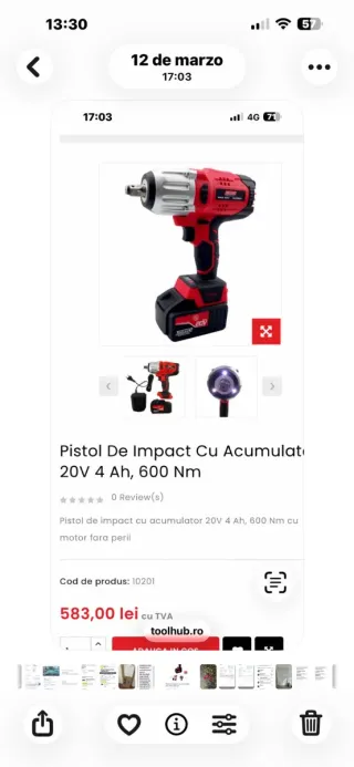 Taladro de Impacto Inalámbrico 20V
