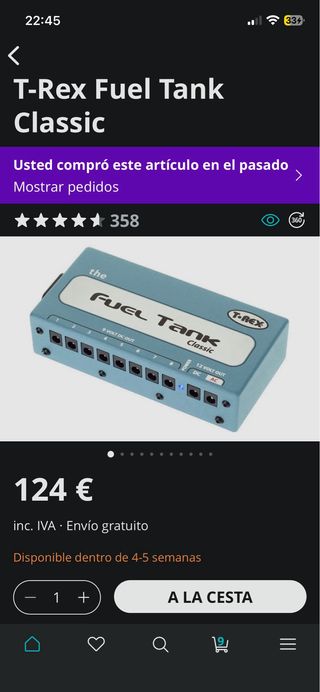 T. Rex Fuel Tank Classic Fuente Alimentación