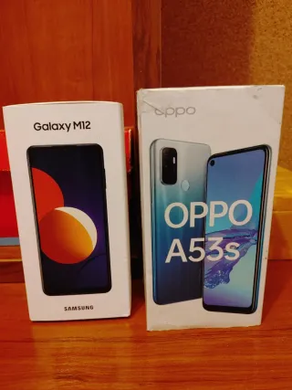 Samsung M12 e Oppo A53s 4g