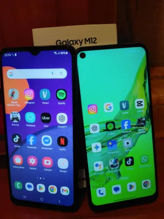 Samsung M12 e Oppo A53s 4g