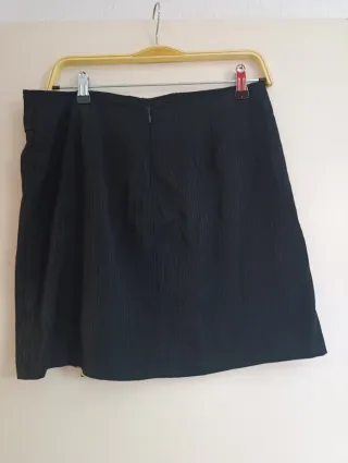 Falda Cristian Lay Negra Cremallera