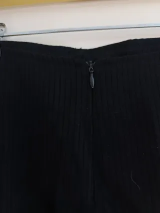 Falda Cristian Lay Negra Cremallera