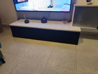 Mesa de comedor cristal negra y blanca muebles