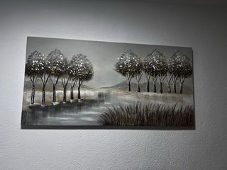 Cuadro Decorativo Árboles y Río