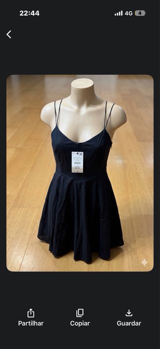 Vestido Zara Preto Tamanho L