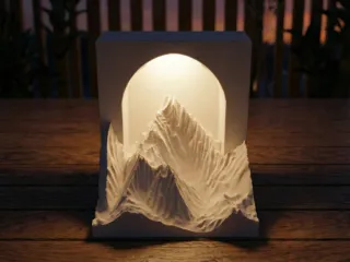 Lampada design montagna LED