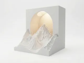 Lampada design montagna LED