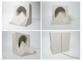 Lampada design montagna LED