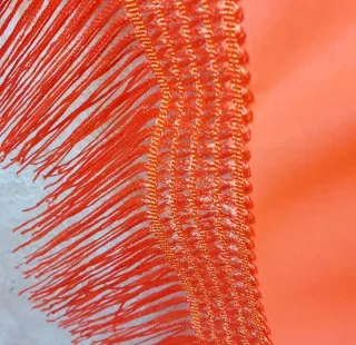 Mantoncillo Flamenco Bordado Naranja