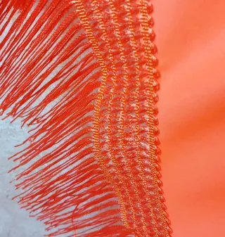 Mantoncillo Flamenco Bordado Naranja